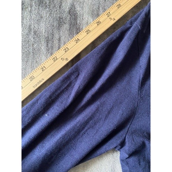 Scotch & Soda True Gentlemen Shirt Mens Large Long Sleeve Navy Henley - Picture 6 of 7